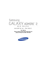Preview for 1 page of Samsung Galaxy Admire 2 SCH-R830C User Manual