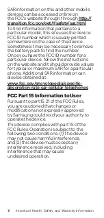 Preview for 10 page of Samsung Galaxy Core Prime Important Information Manual