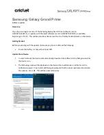 Preview for 1 page of Samsung Galaxy Core Prime Software Update