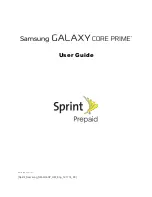 Предварительный просмотр 1 страницы Samsung Galaxy Core Prime User Manual