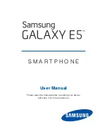 Samsung Galaxy E5 User Manual preview