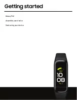 Preview for 3 page of Samsung Galaxy Fit2 User Manual