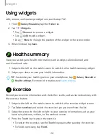 Preview for 24 page of Samsung Galaxy Fit2 User Manual
