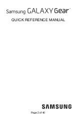 Preview for 2 page of Samsung Galaxy Gear SM-R7500T User Manual