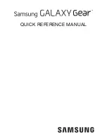 Samsung Galaxy Gear Reference Manual preview