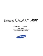 Samsung Galaxy Gear User Manual preview
