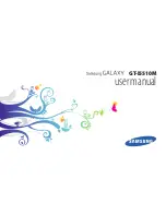 Предварительный просмотр 2 страницы Samsung Galaxy GT-I5510 User Manual