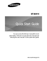 Samsung Galaxy Music GT-S6010 Quick Start Manual preview