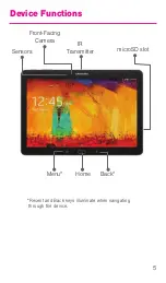 Предварительный просмотр 6 страницы Samsung GALAXY Note 10.1 Start Manual