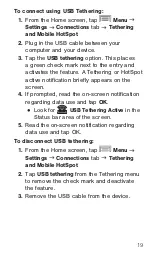 Предварительный просмотр 20 страницы Samsung GALAXY Note 10.1 Start Manual