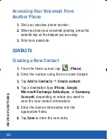 Предварительный просмотр 40 страницы Samsung Galaxy Note 2 Quick Start Manual