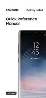 Preview for 1 page of Samsung Galaxy Note 8 Quick Reference Manual