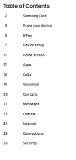 Preview for 2 page of Samsung Galaxy Note 8 Quick Reference Manual