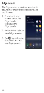 Preview for 17 page of Samsung Galaxy Note 8 Quick Reference Manual