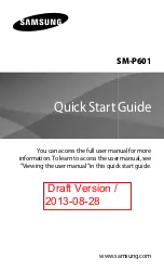 Preview for 1 page of Samsung Galaxy Note Quick Start Manual