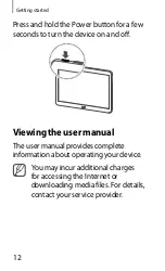 Preview for 10 page of Samsung Galaxy Note Quick Start Manual