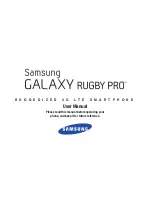 Preview for 1 page of Samsung Galaxy Rugby pro User Manual