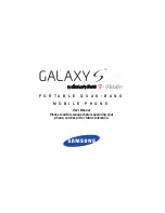 Preview for 1 page of Samsung Galaxy S 4G User Manual