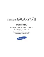 Preview for 1 page of Samsung GALAXY S II SGH-T989D User Manual