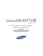 Предварительный просмотр 1 страницы Samsung Galaxy S III User Manual