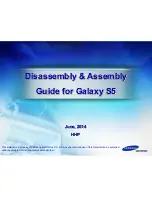 Samsung GALAXY S5 Assembly Manual preview