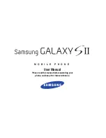 Samsung GALAXY SII User Manual preview