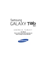 Samsung Galaxy Tab 10.1 User Manual preview