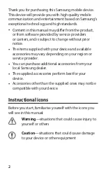 Preview for 2 page of Samsung Galaxy TAB 7.7 Quick Start Manual