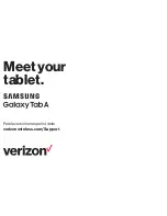 Preview for 1 page of Samsung Galaxy Tab A SM-T597V Manual