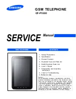 Samsung Galaxy Tab GT-P1000 Servise Manual preview