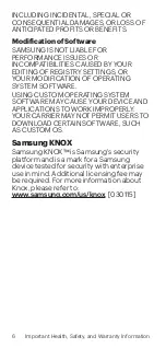 Preview for 6 page of Samsung GALAXY TAB Important Information Manual