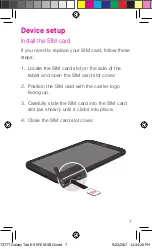 Preview for 8 page of Samsung GALAXY TAB Start Manual