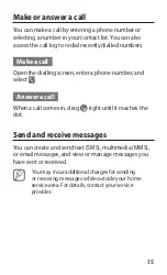Preview for 15 page of Samsung galaxy w GT-18150 Quick Start Manual