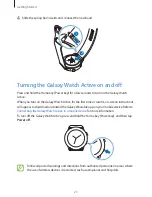 Предварительный просмотр 23 страницы Samsung Galaxy Watch Active SM-R500 User Manual