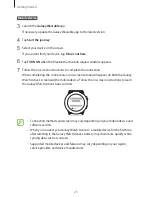 Предварительный просмотр 25 страницы Samsung Galaxy Watch Active SM-R500 User Manual