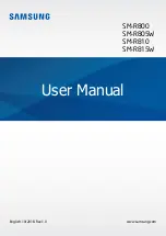 Preview for 1 page of Samsung Galaxy Watch SM-R800 User Manual