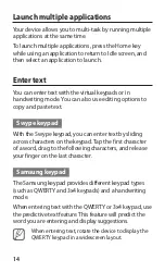 Preview for 14 page of Samsung GALAXY Wonder Quick Start Manual