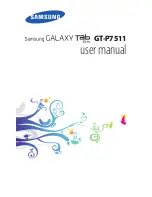 Предварительный просмотр 1 страницы Samsung GalaxyTab 10.1N GT-P7511 User Manual