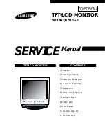 Samsung GD15A Series Service Manual preview