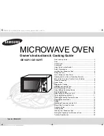 Preview for 1 page of Samsung GE102YT Owner'S Instructions & Cooking Manual