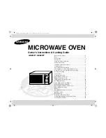 Preview for 1 page of Samsung GE82W Owner'S Instructions Manual