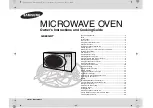 Samsung GE83GDT Owner'S Instructions And Cooking Manual preview