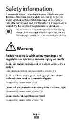 Preview for 3 page of Samsung Gear 360 Safety Information Manual