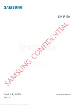 Preview for 1 page of Samsung GEAR ICONX SM-R150 Manual