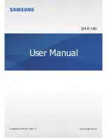 Предварительный просмотр 1 страницы Samsung Gear IconX User Manual