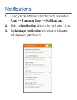 Preview for 18 page of Samsung Gear S Quick Reference Manual