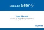 Samsung Gear S User Manual preview