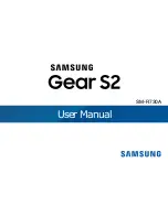 Предварительный просмотр 1 страницы Samsung Gear S2 SM-R730A User Manual