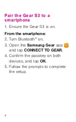 Preview for 7 page of Samsung GEAR S3 CLASSIC Welcome Manual