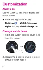 Preview for 9 page of Samsung GEAR S3 CLASSIC Welcome Manual